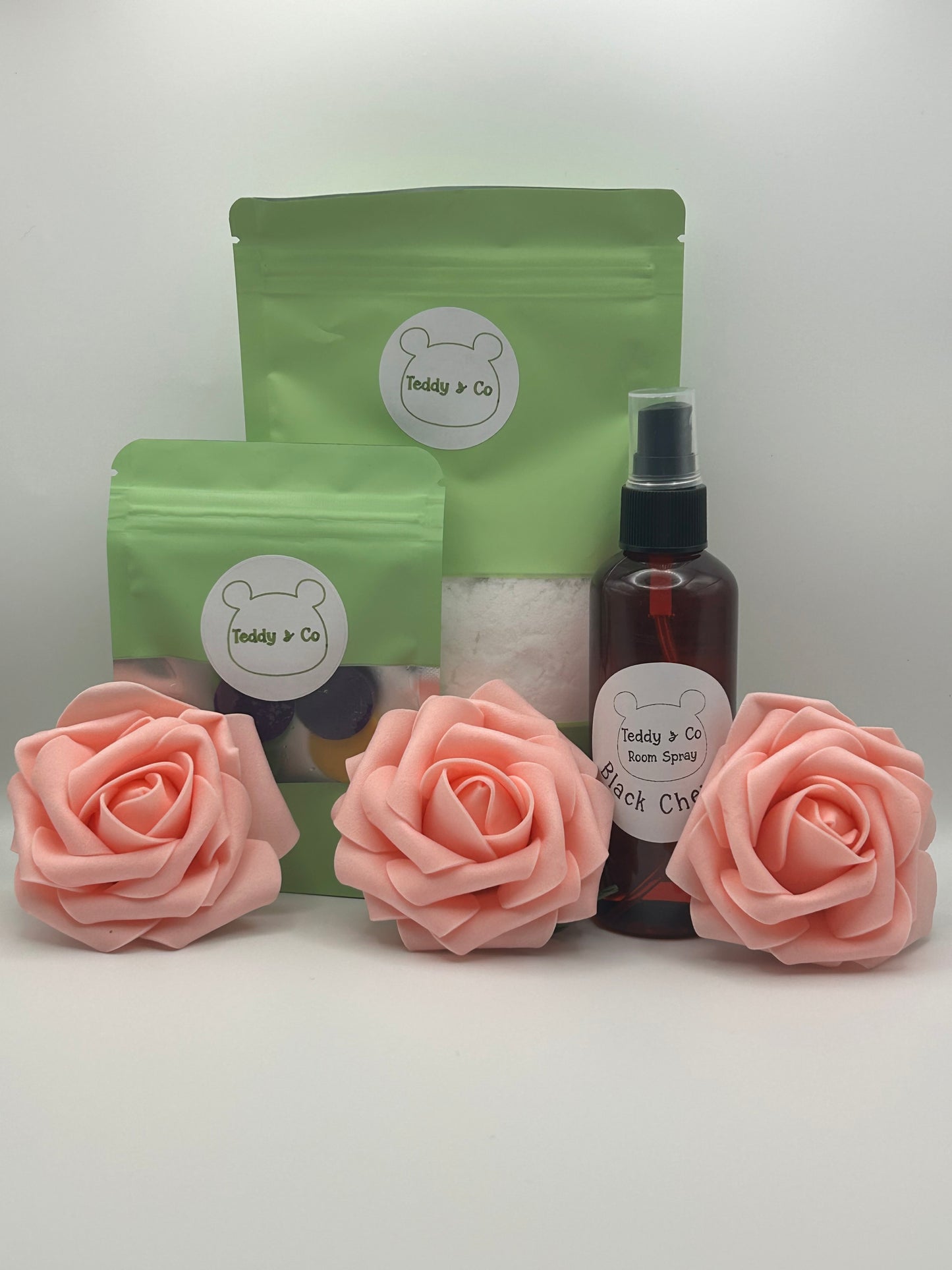 Teddy & Co 3 Piece Bundle - Home Fragrance Set with Room Spray