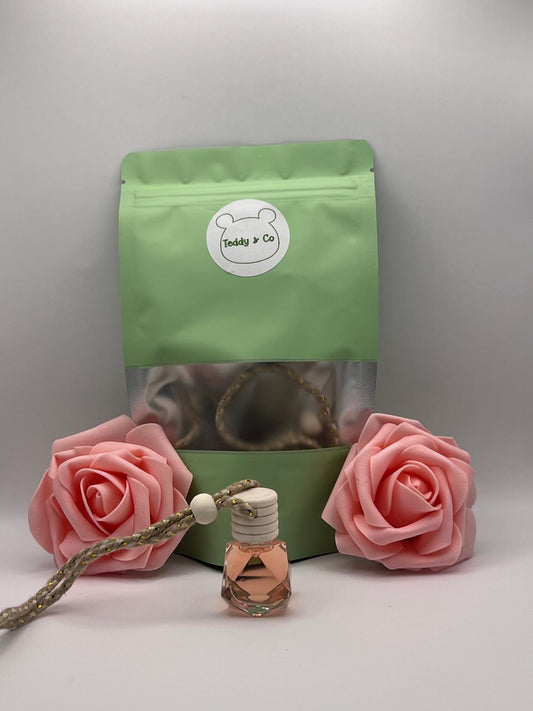 Teddy & Co Car Air Freshener - Handmade Glass Hanging Diffuser